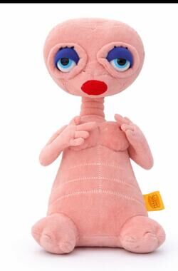 Magic Society Pink Alien Plush Doll Big Eyes Weirdcore Soft Toy Art  Collectible